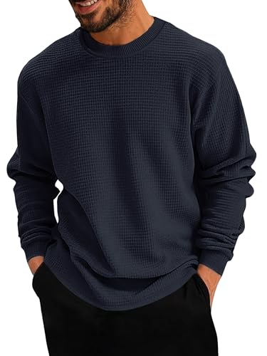 Image of Noble Monk Men's Round Neck T Shirt |Full Sleeves |Solid Pattern | Casual T-Shirt for Men