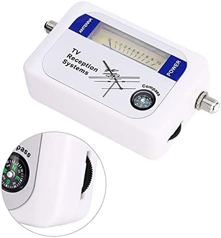 TV Signal Meter, Mini Digital Antenna Signal Finder, Terrestrial TV Antenna Signal Strength Meter Detector Receiver, for Remote Satellite Antennas