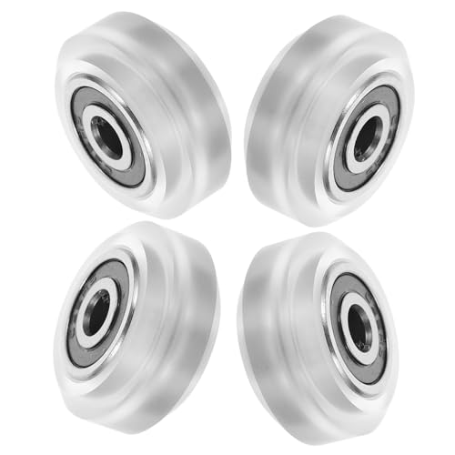 VILLFUL 4pcs Large Wheel Belt Bearings for Printer Pulley Wheels Bearing Pulley Heavy Duty Sturdy Silent Design