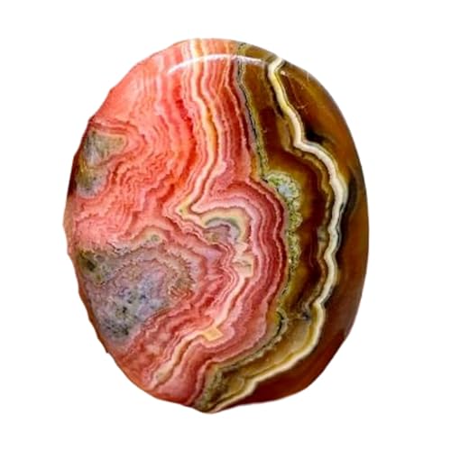 Rhodochrosite naturelle en cabochon ovale pour création de bijou unique