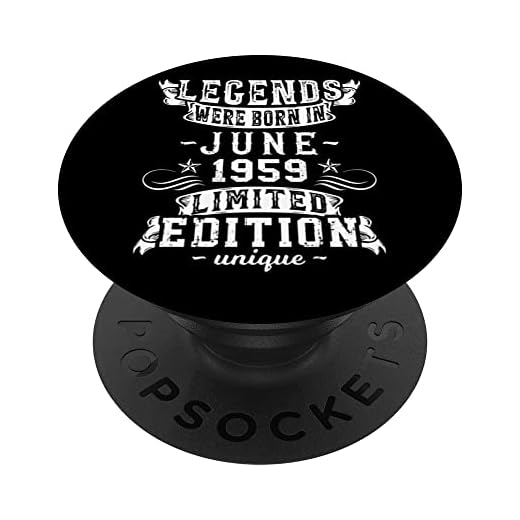 Cumpleaños Junio 1959 Edición Limitada Regalo Legend June PopSockets PopGrip Intercambiable
