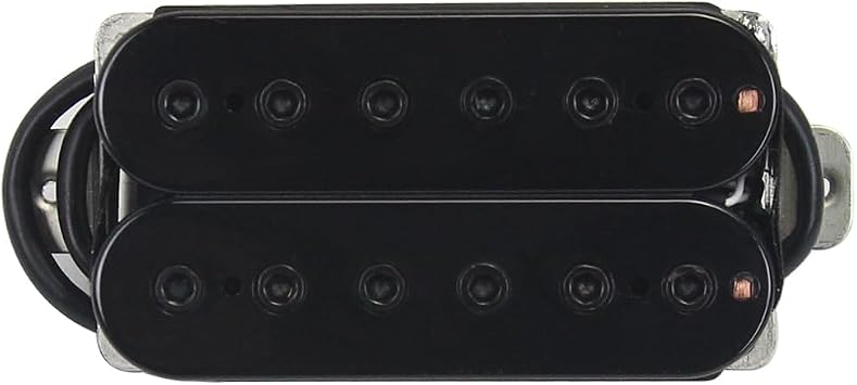 FLEOR Neck+Bridge Pickup Set Double Coil Humbucker Pickups for Electric Guitar Pickup Replacement-Black