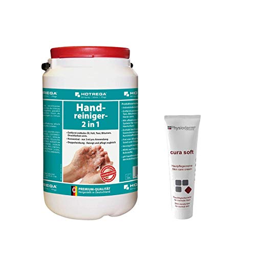 Preisvergleich Produktbild HOTREGA Handreiniger 2in1 3 L SET + Physioderm curasoft Hautpflege 100 ml