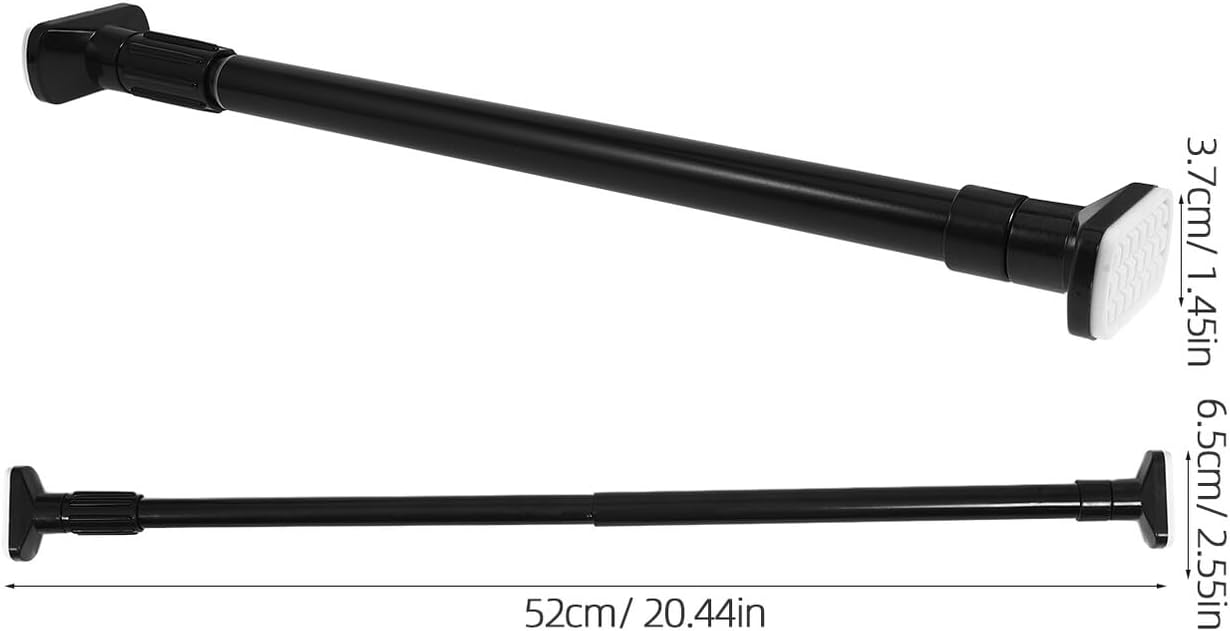 Telescopic Clothes Pole Stainless Steel Extendable Rod for Shower Curtain Closet Rail and Clothes Drying Easy No-drill Installation Space-saving Multipurpose Hanging Bar for