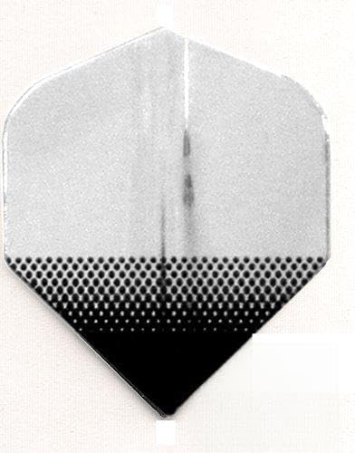 25 Sets #3615 AmeriThon Black and Silver Tint Dart Flights
