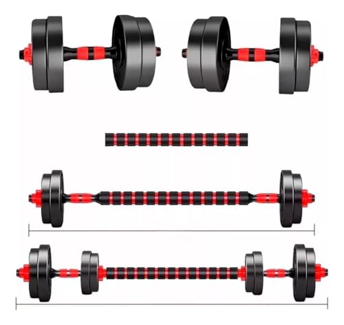 Kit Halteres de Anilhas E Barras Ajustáveis 15kg - MK FIT