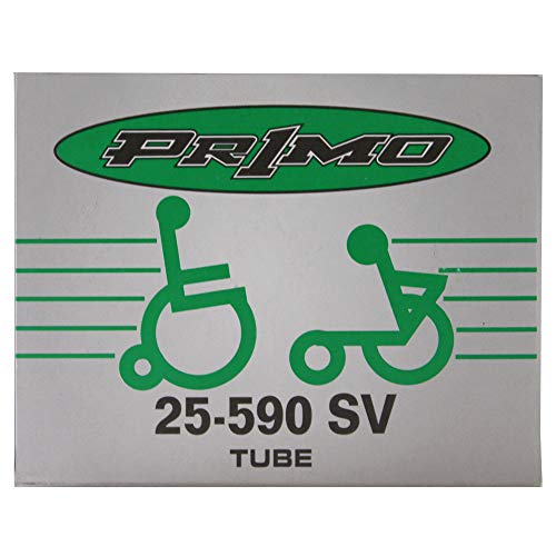 Kit 2 Câmaras Cadeira de Rodas Primo 25x1 (25-590) Válvula Americana Preto