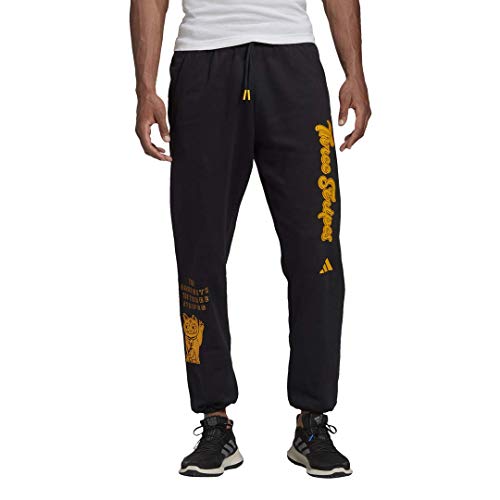 Sweat pants adidas noir S pantalon jogging homme imprimé The Lucky Cat graphic
