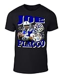 DTGVirgil Black Indianapolis Joe Flacco Bootleg Style Throwback Style T-Shirt Men's Adult Large