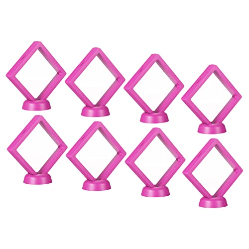 Soporte de marco de suspensión PATIKIL rosa pack de 8 para conservar joyas sin polvo