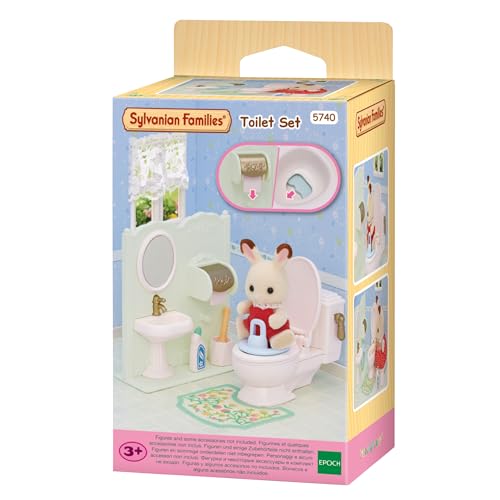 Sylvanian Families - 5740 Łazienka zestaw z toaletą - Zestaw do zabawy