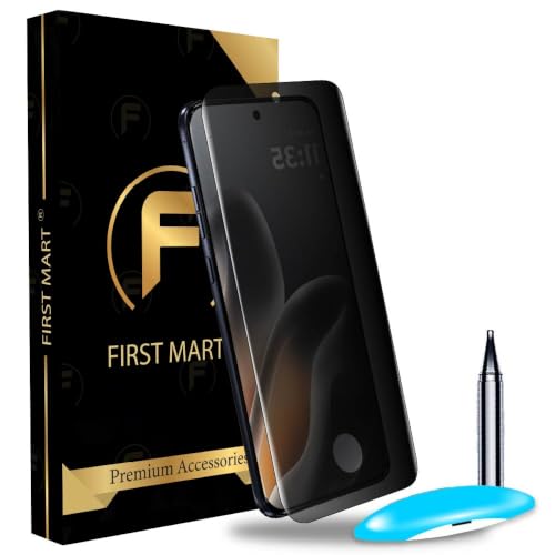 Image of FIRST MART UV Privacy Tempered Glass for Motorola Edge 70 Fusion | Anti-Spy 9H Curved Screen Protector, Edge-to-Edge, Case-Friendly | 1 Pack