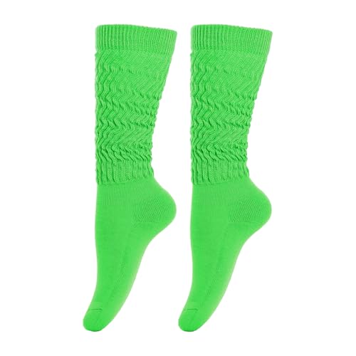 Image of Gvhntk Slouch Socks Women 80s 90s Scrunch Socks Extra Long Slouchy Sock Knee High Sock