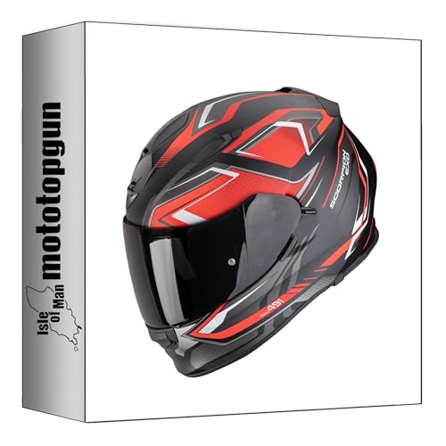 Casque Scorpion intégral moto Exo-491 Zumo noir rouge XS 48-517-24-02