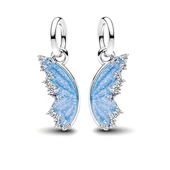 Blue Shining Wings Charms