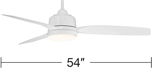 Miniatura 4 de Casa Vieja Ventilador de techo Tres Aurora moderno de 3 aspas para interiores y exteriores de 54 pulgadas con luz regulable, control remoto LED,