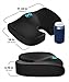 Everlasting Comfort Doctor Recommended Memory Foam Seat Cushion for Office Chairs & Car - Ergonomic Office Desk Accessories - Cushions for Tailbone Pain Relief, Sciatica (Black, Large)