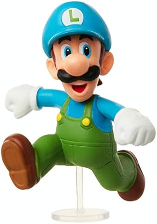 Amazon スーパーマリオ アクションフィギュア 2 5インチ アイスランニング ルイージ コレクターズトイ ロボット 子ども向けフィギュア おもちゃ