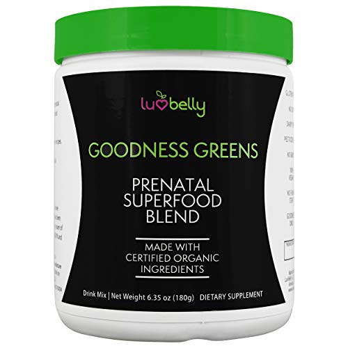 Prenatal Superfood Green Drink I Dietician Created for Pregnant Women I Organic Veggies & Fruit - Folate, Iron, Choline– Get Clarity, Reduce Nausea, Boost Energy & Mood – Perfect in Smoothies - 30ser