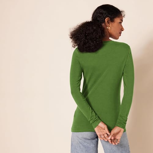 Image of Amazon Essentials Women's Regular-Fit Long-Sleeve Crewneck T-Shirt (Available in Plus Size)