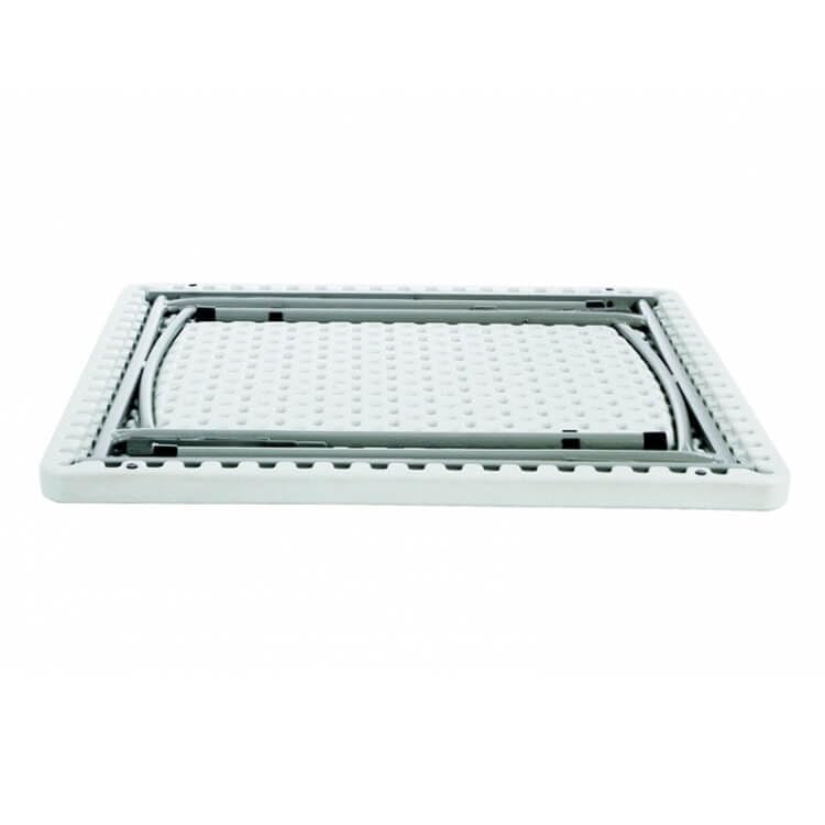Tavolo Pieghevole Da Catering Bianco 85x85x74 Cm - Perfetto Per Giardino, Campeggio, Buffet E Feste