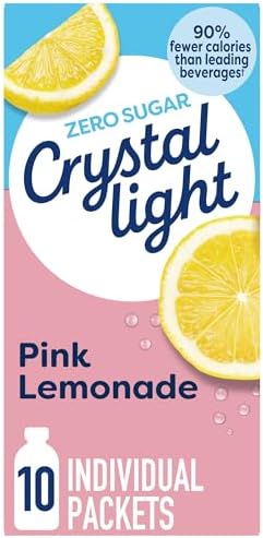 Crystal Light Drink Mix, 10 Packets Pink Lemonade, 1.3 oz
