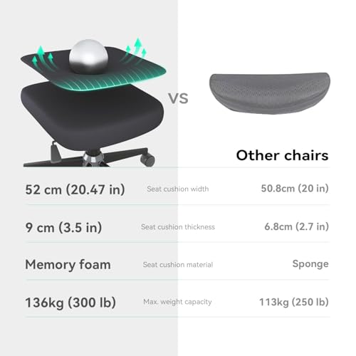 Image of SIHOO Ergonomic Office Chair, Office Chair with Up&Down Lumbar, High Back Home Desk Chair with 3D Armrests, Computer Chair with Adjustable 2D Headrest, Tilt Function Black