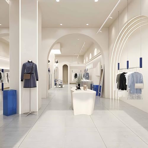 Étagère de rangement vêtements plafond pour dressing épuré