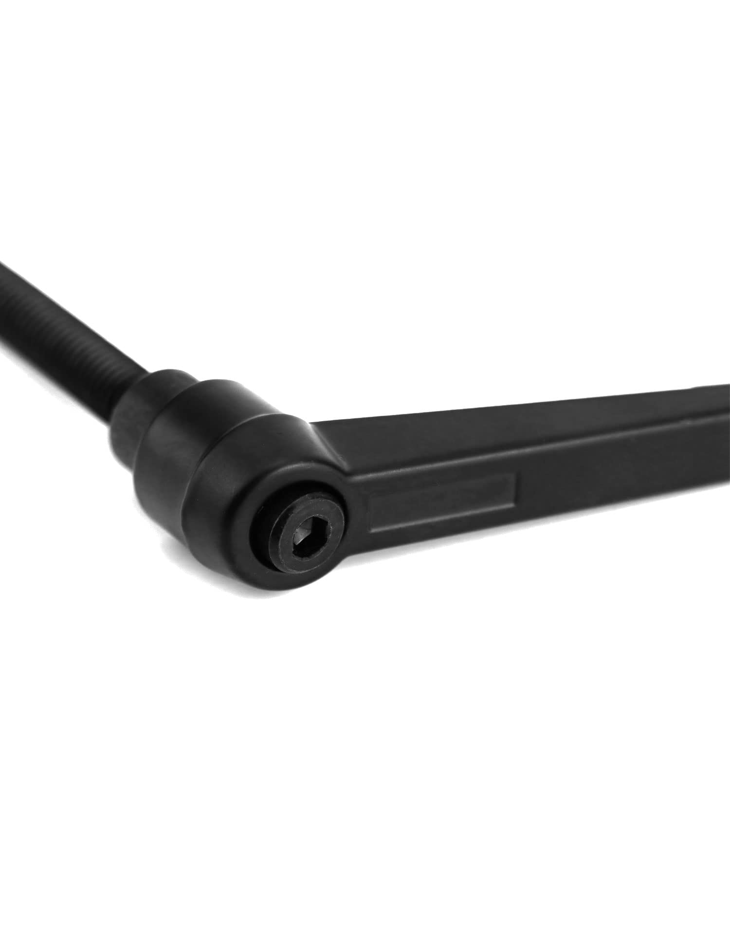 QWORK® 4 Stück M8 Klemmhebel Griff Legierung Außengewinde Verstellbarer Maschinengriffe, Fadenlänge 40mm Grifflänge 63mm