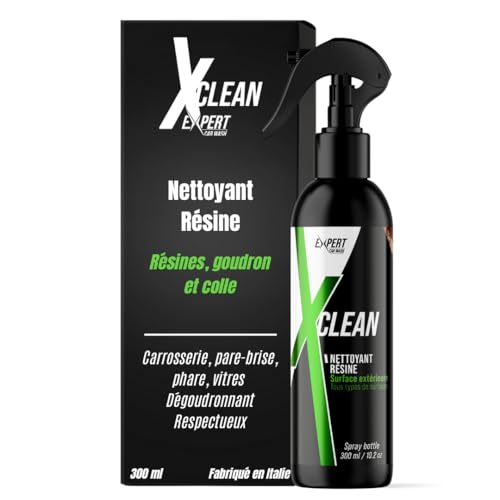 X Clean - Nettoyant Résine Voiture Professionnel 300ml - Anti Résine Arbre & Sève -...