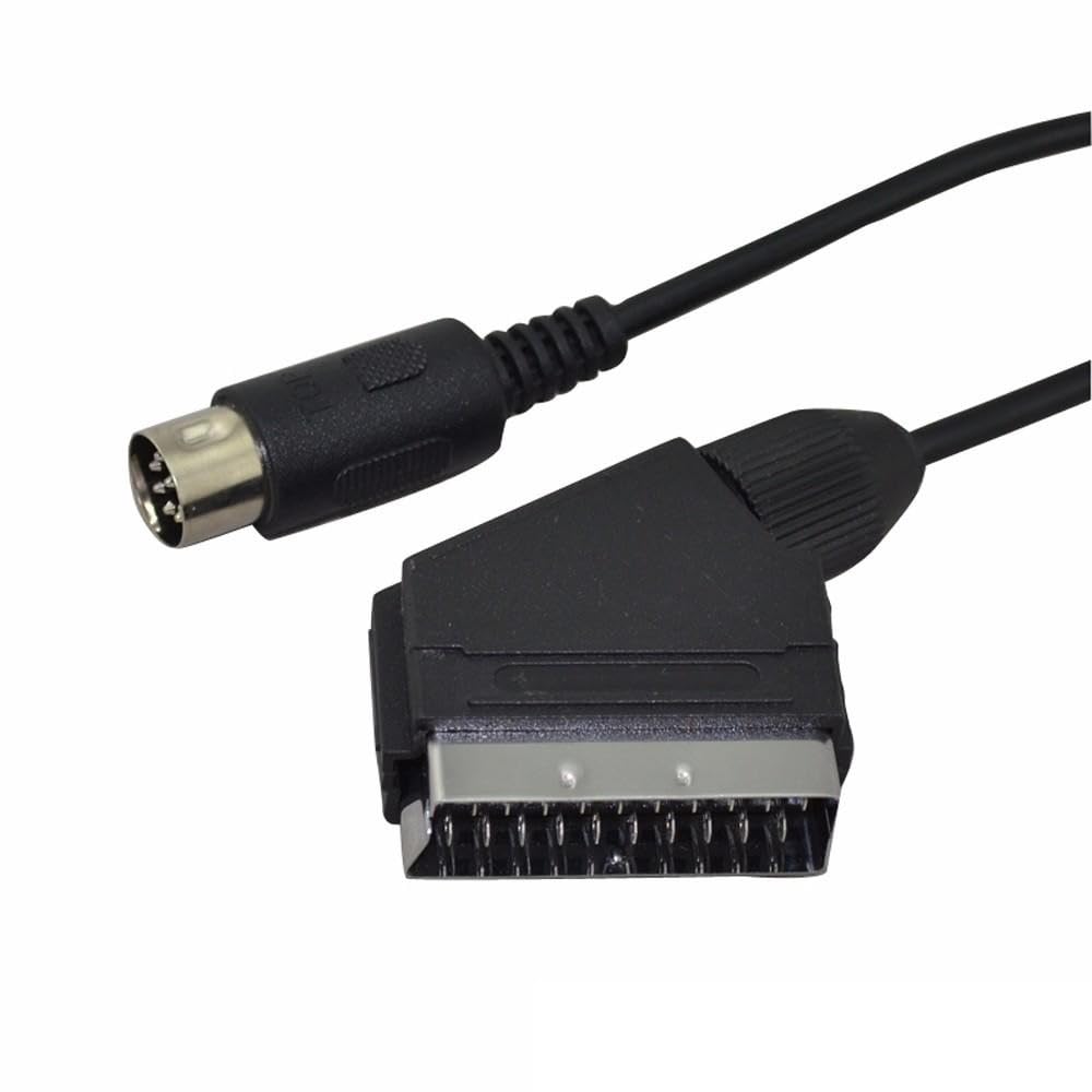Câble Péritel AV RGB SCART pour Sega Megadrive 1 version C-Pin – Compatible Genesis JAP/US – Haute Qualité Audio/Vidéo – 1,8 m