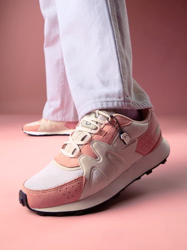 Image of The Souled Store Gelato: Women and Girls Low Top Sneakers | Trainer with Smooth Suede, Breathable Mesh & Cushioned EVA Sole