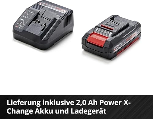 Foto von Einhell Akku Heckenschere GC-CH 1846 Li Kit Power X-Change (18 V, 46 cm Schnittlänge, 15 mm Zahnabstand, ergonomischer Griff, inkl. 2,0 Ah Akku und Ladegerät)