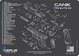 Cerus Gear Canik TP9 Elite SC Schematic Gun Cleaning ProMat + Bonus Stickers - Made in The USA -...