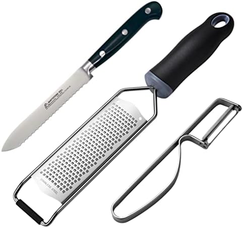 Kitchen Devices Set – Kitchen Utility Knife, Vegetable Peeler, Cheese Grater