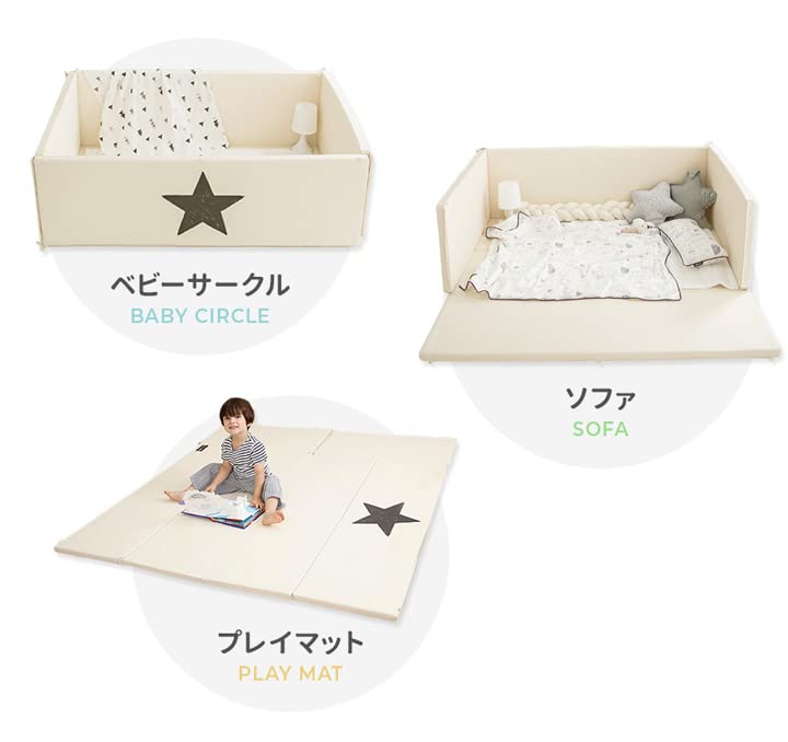 Amazon.co.jp: GGUMBI ベビーサークル 折りたたみ マット クッション