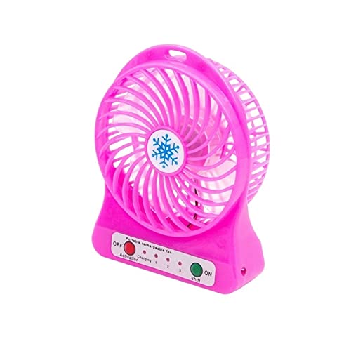 Refroidisseur d'air de bureau silencieux avec veilleuse LED rechargeable