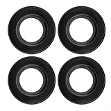 4 Stück TPR Tropfringe für Kajak Kanu Paddel Wassersperre Paddel Schaftschutz Innendurchmesser 27 mm Außendurchmesser 57 mm Dicke 14 mm Schwarz Einfache Installation für Paddelausflüge