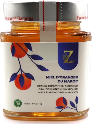 Moroccan Orange Blossom Honey 300g – 100% Pure & Natural – Rare Floral Honey from Souss Massa Draa Region