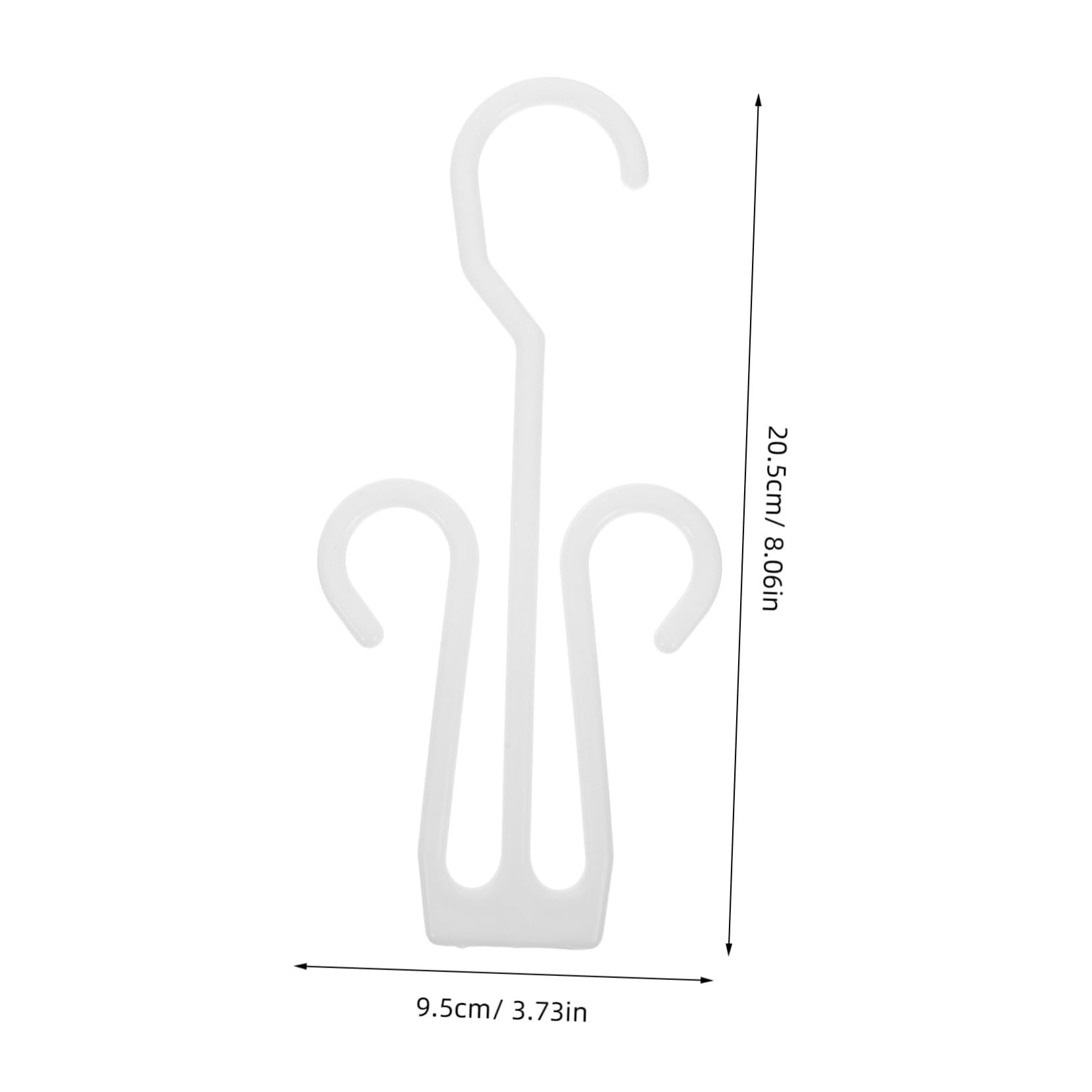 DECHOUS 12pcs Plastic Shoe Hangers Extended Hooks for Drying Slippers Space Saving Shoe Display Rack for Home Closet Balcony Bathroom Shop Supermarket Use