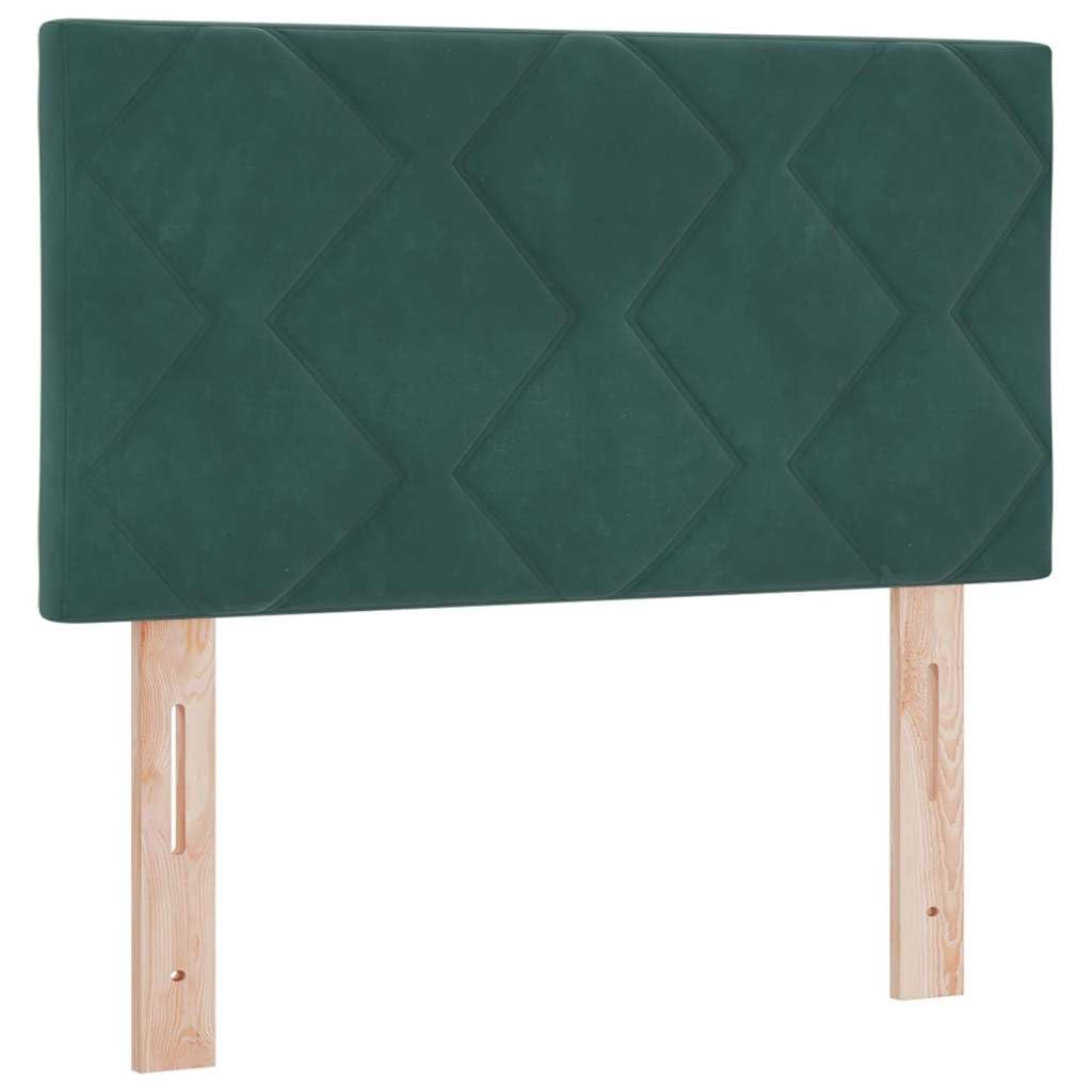Cabecero verde oscuro 80 cm terciopelo 78/88 cm ajuste altura madera de pino dormitorio invitados habitación juvenil