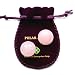 Ben Wa Balls (Kegel Balls) 2-pcs Set Made of Rose Quartz 1' Size, Pink, for Kegel Exercises to Strengthen Love Muscles, Excellent Tool for Women to Train PC-Muscles, by Polar Jade