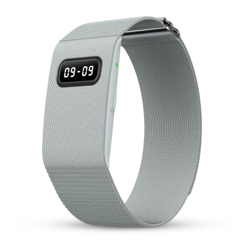 Image of Pebble Qore View Fitness Band with 30 Days Battery Life | 100+ Sports Modes | Advanced Health Tracking | HR & SpO2| Stress | Sleep Monitoring (Light Grey)