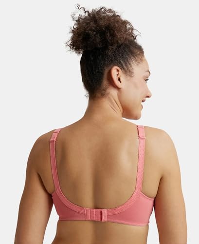 Image of Jockey ES13 Women Wirefree Non Padded Super Combed Cotton Elastane Stretch Full Coverage Plus Size Bra with Side Panel Support