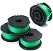 X Home GH3000 Trimmer Replacement Spools Compatible with Black and Decker SF-080 LST540 Weed Eater, 20ft 0.080 inch GH3000R LST540B Edger Refills Parts, Single Line Cord (4 Pack)