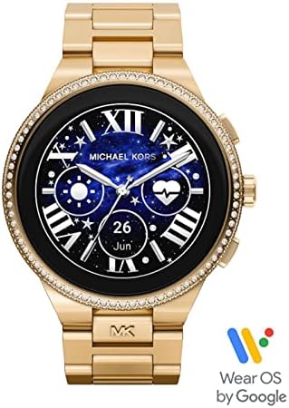 Michael Kors kobiet Smartwatch Gen 6, Camille złoto Tone ze stali nierdzewnej złoto Tone bransoleta ze stali nierdzewnej, MKT5144