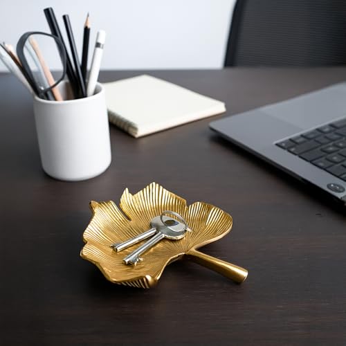 Image of MARKET 99 Golden Embossed Aluminium Platter | Glossy Decorative Tray for Table Decor & Festive Styling | Elegant Designer Centre Display Dish for Diwali, Weddings, Housewarming & Gifting