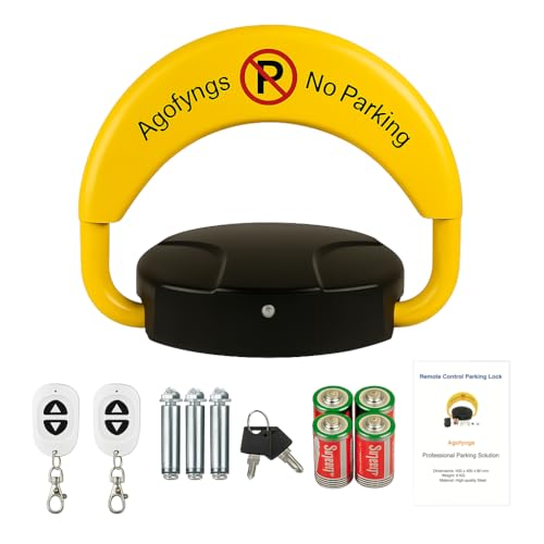 Intelligent Remote Control Parking Lock with Collision Alarm Parking Barrier Cylindrical Lock Double Lock Design to Prevent Others from Occupying the Parking Space