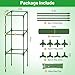 Legigo 4 Pack Square Tomato Cages- 45 Inch Heavy Duty Tomato Trellis for Climbing Plants Outdoor, Tomato Plant Support Stakes Cage Garden Trellis for Garden Raised Garden Bed Cucumbers Vegetables