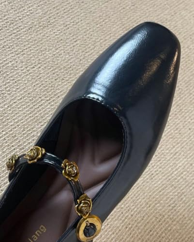 Mary Jane Ballet Flats Women Casual Black Flat Shoes Ankle Strap Ballet Flats Shoes Comfortable Dressy Shoe 20254